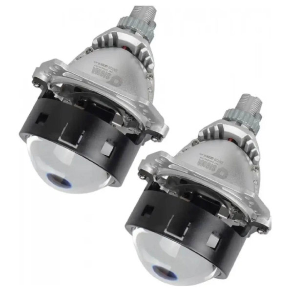 Автомобільні BI-LED лінзи 3 дюйми D70 мм Sigma Super X2 55/65Вт 5500К 2 чіпа 2 шт