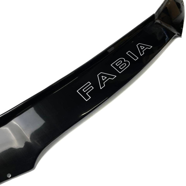Дефлектор капота мухобійка Skoda Fabia I 2000-2007 Євро Кріплення Voron Glass