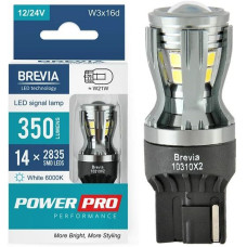 LED автолампа Brevia PowerPro 12/24V W21W 14x2835SMD 350Lm 6000K CANbus W3x16d 2 шт (10310X2)