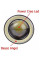LED Fog Lights Round Lens with DRL D64mm 12V 10W 7000K White and Yellow Light 2 pcs (AG-2511 W+Y)