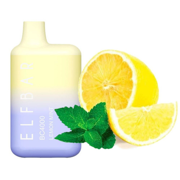 Elf Bar BC4000 POD  5% Оригінал Lemon Mint М'ята Лимон (Підряджається) 