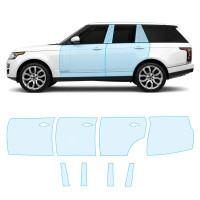 Антигравийная защитная бронепленка по лекалам для Land Rover Range Rover L405 2012-2017 - зоны дверей и стойки окон