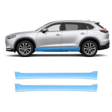 Антигравийная защитная бронепленка по лекалам для Mazda CX-9 TC 2016-2020 - нижняя зона кузова пороги