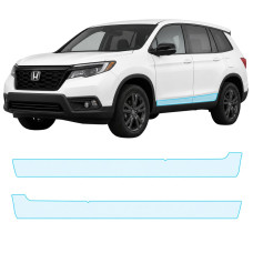 Антигравийная защитная бронепленка по лекалам для Honda Passport III 2019-2021 - нижняя зона кузова пороги