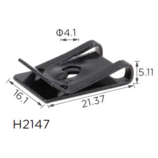 Скоба под винт L-21, 9x16, 1 D=4 Форд, Шевроле, ФордH2147)
