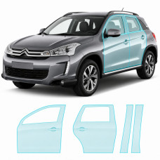 Антигравійна захисна бронеплівка за лекалами для Citroen C4 Aircross I 2012-2017 - зони дверей і стійки вікон