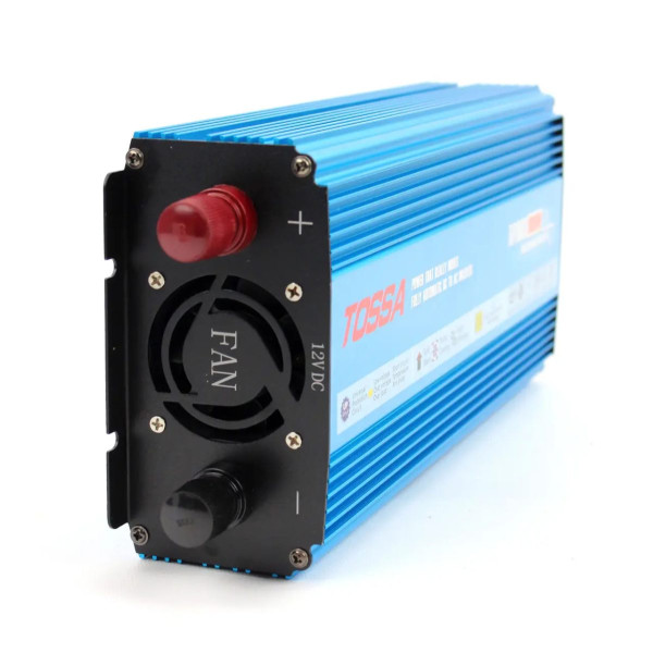 Перетворювач напруги (інвертор) Tossa 12V -220V/1000W Чистий Синус 1USB 1Розетка (TAP1000S)
