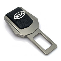 Заглушка ремня безопасности с логотипом KIA Темный хром 1 шт
