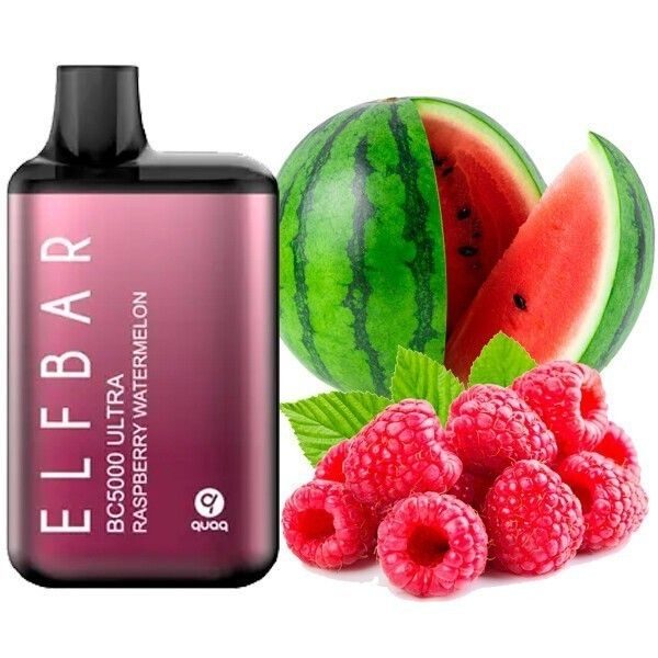 Elf Bar BC5000 Ultra POD 5% Raspberry Watermelon - Малина Кавун (Підряджається)