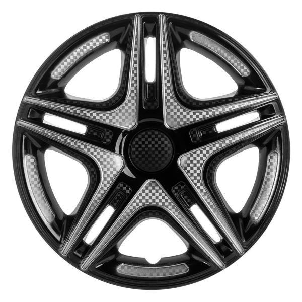Ковпак колеса Star Дакар R14 чорний карбон 4 шт