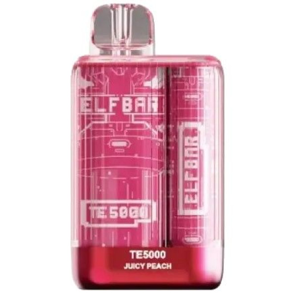 Elf Bar TE5000 POD 5% Оригінал Juicy Peach Соковитий Персик (Підряджається) 