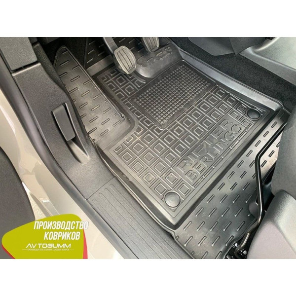 Передні килимки в автомобіль Peugeot Rifter 19-/Citroen Berlingo 19- (Avto-Gumm)