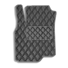 Водительский коврик для Mitsubishi Lancer IX 2003-2007 Экокожа с подпятником 1 шт (Rombus)