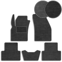Ворсовые коврики для Volvo S 40 II 2004-2012 Седан с подпятником 5 шт (Carrera)