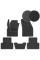 Ворсовые коврики для Volvo S 40 II 2004-2012 Седан с подпятником 5 шт (Carrera)