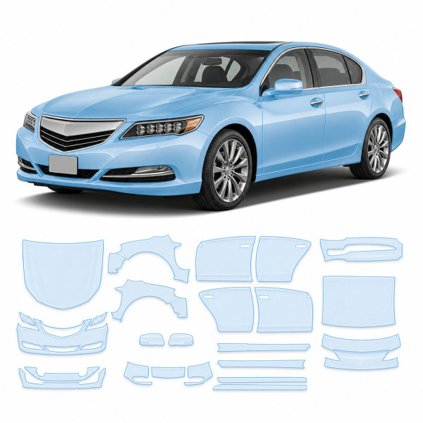 Антигравийная защитная бронепленка по лекалам для Acura RLX I 2014-2017 - полный кузов