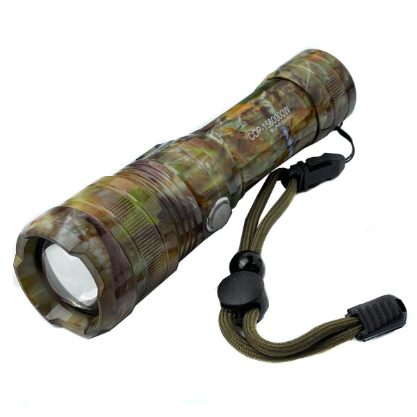 LED Ліхтар ручний POLICE P512-P90-500 lum 150 метрів 8800mAh (USB Зарядка)