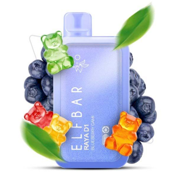 Elf Bar RAYA D13000 18 ml Blueberry Gami (Чорниця Желейний Ведмідь) З Індикацією
