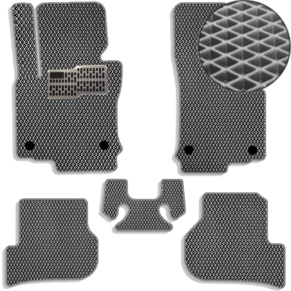 Килимки в салон EVA для Volkswagen Golf VI 2008-2012 з підп'ятником Сірі 5 шт