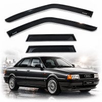 Дефлектори вікон вітровики Audi 80 B3-B4 Седан Скотч 3M Voron Glass