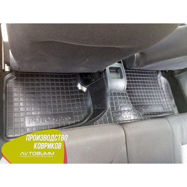 Автомобільні килимки в салон Volkswagen Polo Sedan 2010- (Avto-Gumm)