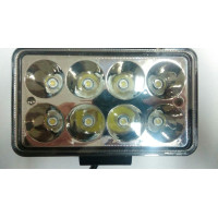 Дополнительная LED фара 24W (3W*8) 10-30V 152x91x70 mm Дальний (44-24W) 1 шт