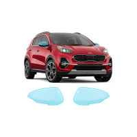 Антигравийная защитная бронепленка по лекалам для Kia Sportage QL facelift 2018-2021 - зеркала