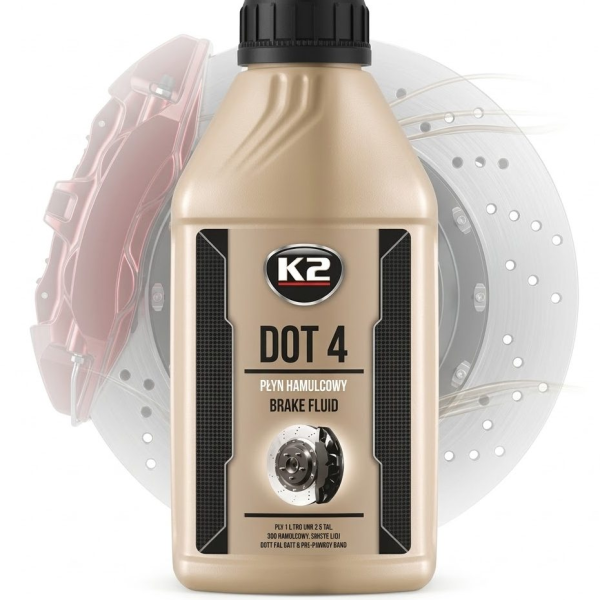 Гальмівна рідина K2 Dot-4 Brake Fluid 500 мл (T1041) Оригінал