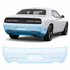 Антигравійна захисна бронеплівка за лекалами для Dodge Challenger LC facelift 2015-2023 - задній бампер