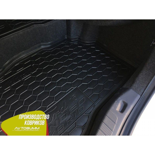Автомобільний килимок в багажник Ford Mondeo 5 / Fusion 2015 - hybrid / Гумовий (Avto-Gumm)