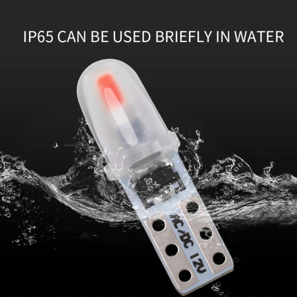 Світлодіод 12V Т5 SMD 2-3014 3D Скло 0,6W 40Lm Синє світло (№86)