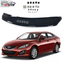 Дефлектор капота мухобойка Mazda 6 2008-2012 Евро Крепление (Vip Tuning)