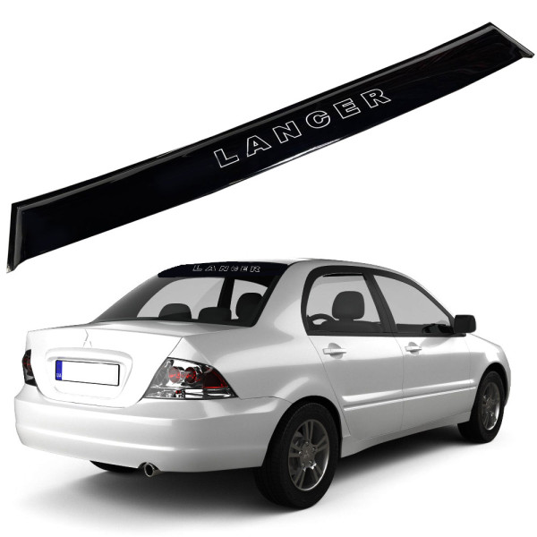 Cпойлер заднего стекла козырек для Mitsubishi Lancer IX 2003-2007 Прилегает к стеклу 3М скотч Voron Glass