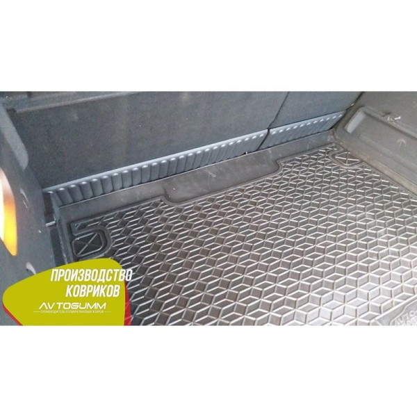Автомобільний килимок в багажник Renault Kangoo 2 2008 - пасажир без вушок / Гумо - пластик