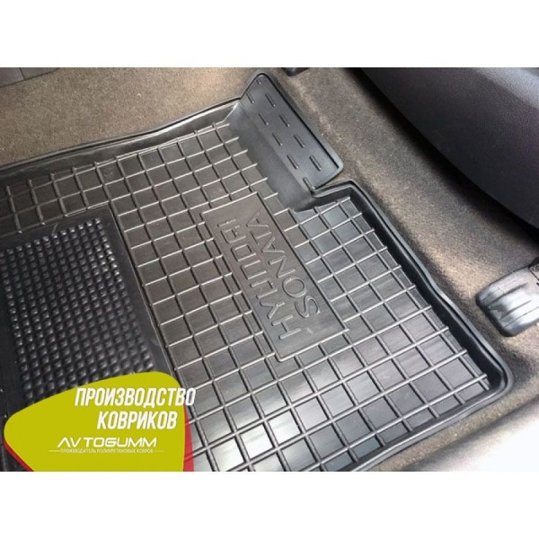 Водительский коврик в салон Hyundai Sonata (YF) 2009-2015 (Avto-Gumm)