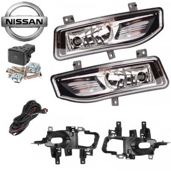 Противотуманные фары для Nissan Qashqai 2017- H8-12V35W с проводкой Комплект (Left - 26155-8995A Right - 26150-8995A) (NS-860-W)
