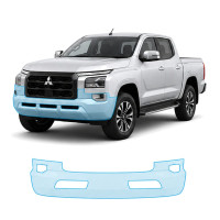 Антигравийная защитная бронепленка по лекалам для Mitsubishi L200/Triton VI 2024- передний бампер