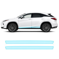 Антигравійна захисна бронеплівка за лекалами для Lexus RX AL20 2015-2018 - нижня зона кузова пороги