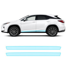 Антигравійна захисна бронеплівка за лекалами для Lexus RX AL20 2015-2018 - нижня зона кузова пороги