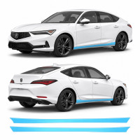Антигравийная защитная бронепленка по лекалам для Acura Integra V 2023 - нижняя зона кузова пороги
