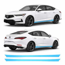 Антигравійна захисна бронеплівка за лекалами для Acura Integra V 2023 - нижня зона кузова пороги