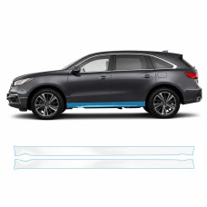 Антигравійна захисна бронеплівка за лекалами для Acura MDX YD3 facelift 2017-2020 - нижня зона кузова пороги