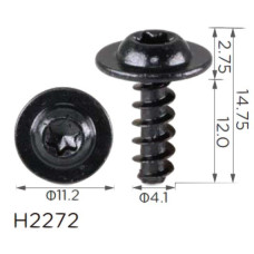 Саморез с шайбой Volkswagen, Audi, Seat, Skoda (N90918701, 18615) (H2272)
