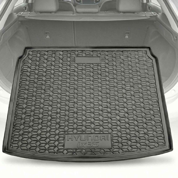 Автомобильный коврик в багажник Hyundai ix35 2010- / Резиновый (Avto-Gumm)