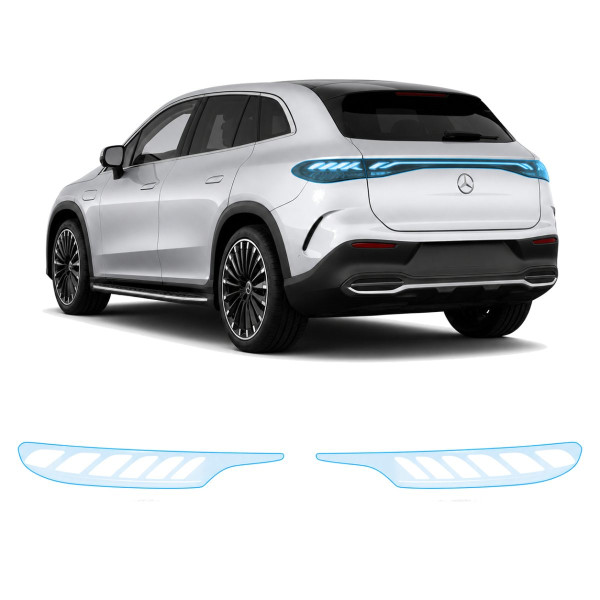 Антигравийная защитная бронепленка по лекалам для Mercedes-Benz EQE SUV X294 2022- задние фонари стопы
