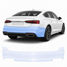 Антигравійна захисна бронеплівка за лекалами для Audi A5 F5 facelift 2020-2024 - задній бампер