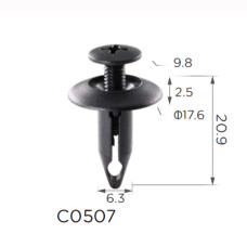 Кліпса розпірні Ford, Chevrolet 10139822 25680782 Ford N808147S (C507)