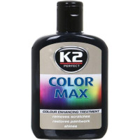 Кремовий поліроль кузова K2 Color Max / Чорний / приховує подряпини / посилює колір / 200 мл (EK020CA)
