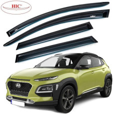 Дефлектори вікон вітровики HIC для Hyundai Kona 2019- Оригінал (HY55)