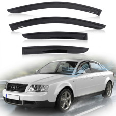 Дефлектори вікон вітрові Audi A6 (C5) Седан 1997-2004 Скотч 3M Voron Glass